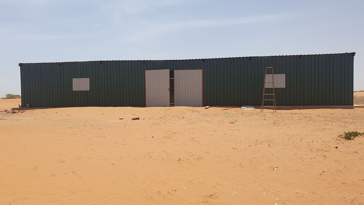 Bâtiment de stockage sur le domaine AIS